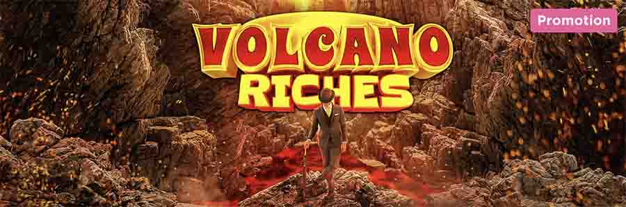 100 Free Spins på spelet Volcano Riches