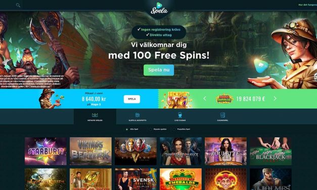 Spela.com – Få 100 Free Spins – Ingen Registrering