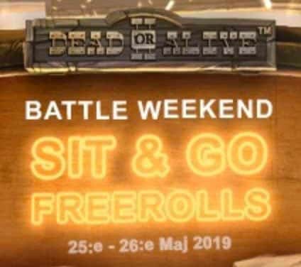 Videoslots Casino Battle Weekend 25-26 Maj 2019